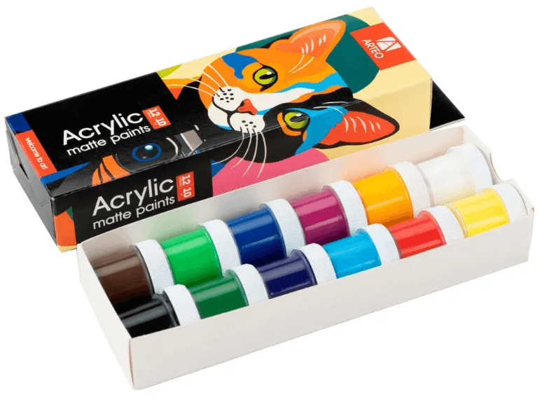 Набор акрил. красок "Arteo" ColorCat 12х10мл матовый №322112008(12)