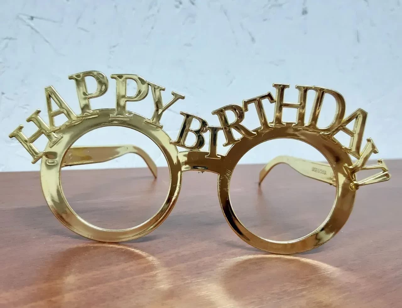 Окуляри "Happy birthday" золото №15813(12)