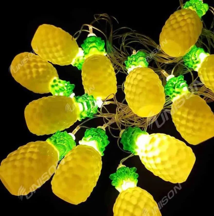 Гірлянда електрич. "Ананас" 12LED теплий-білий, L-5м +перехідник №1698-16 У