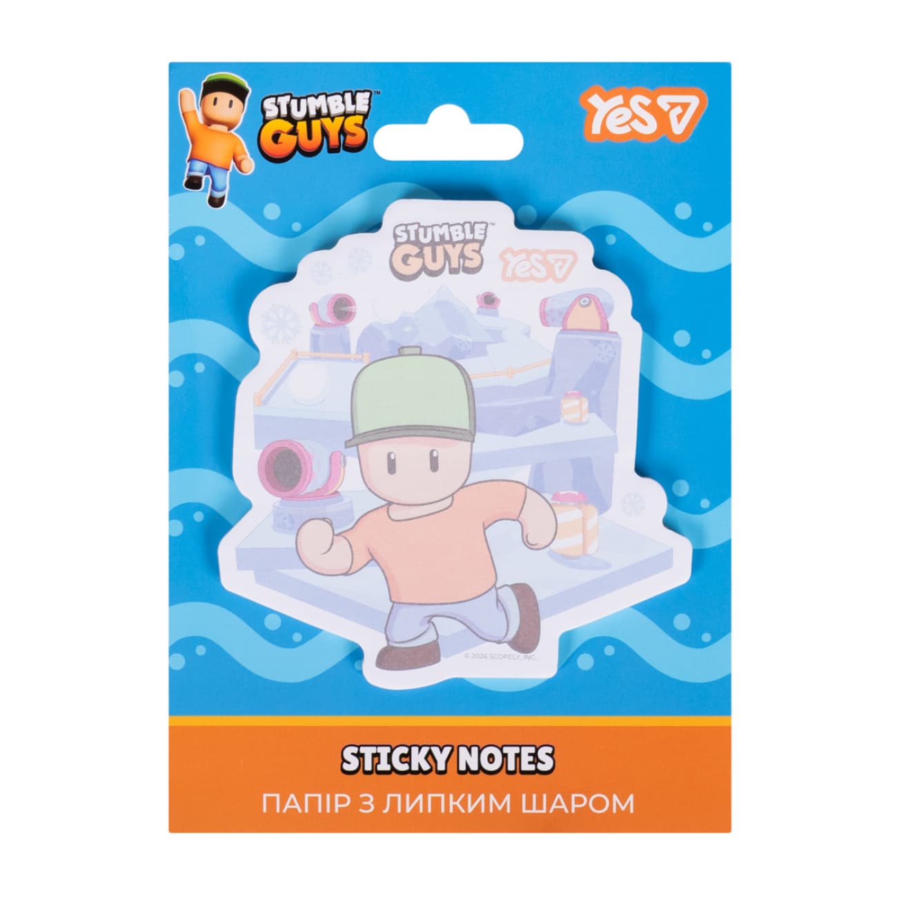 Блок/зам. липк. краєм фігурний 40арк. "Yes" Stumble Guys №170461(12)