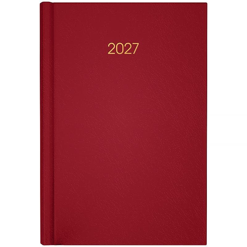 Щоден. А5 "Axent" дат2027 Classic City з/т бордовий №8842-27-4-A(12)