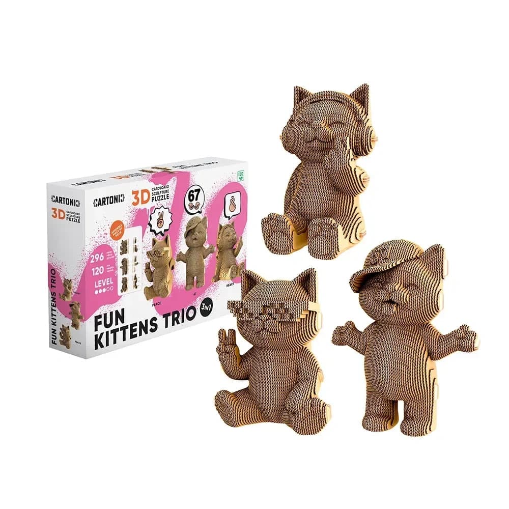 Пазли 3D "Cartonic" Collectible Fun Kittens Trio