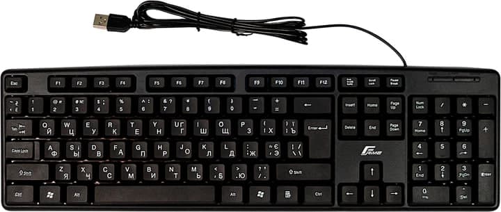 Клавіатура Frime FKBS-002 Black USB ukr