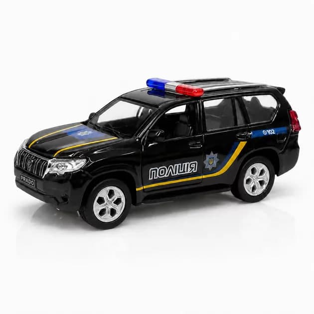 Автомодель "Technodriver" Toyota Prado Поліція чорна №KM260416P/КіддіСвіт/