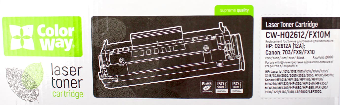 Картридж ColorWay HP (Q2612A/Can. FX-10) LJ 1010 Univ.