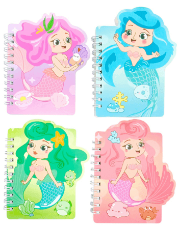 Блокнот пруж. А6 60л. "Русалка" №95506WB(24)