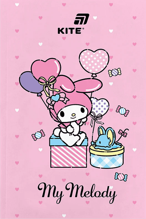 Блокнот А5 64л. б/лин. мягкая обл. Hello Kitty термобиндер №HK26-193/Kite/(10)