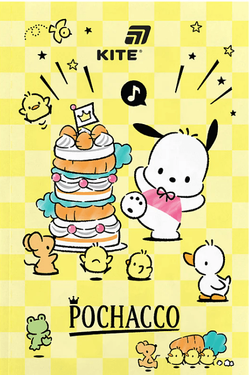 Блокнот А5 64л. б/лин. мягкая обл. Pochacco термобиндер №PC26-193/Kite/(10)