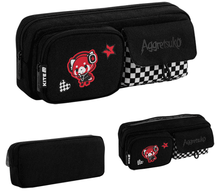 Пенал "Kite" Aggretsuko 1от.,мягкий №AR26-2701