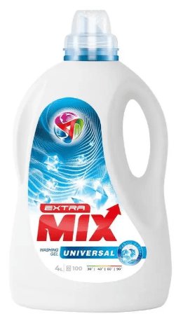 Стир. порошок жидкий 4л гель "Extra mix" универсал(4)