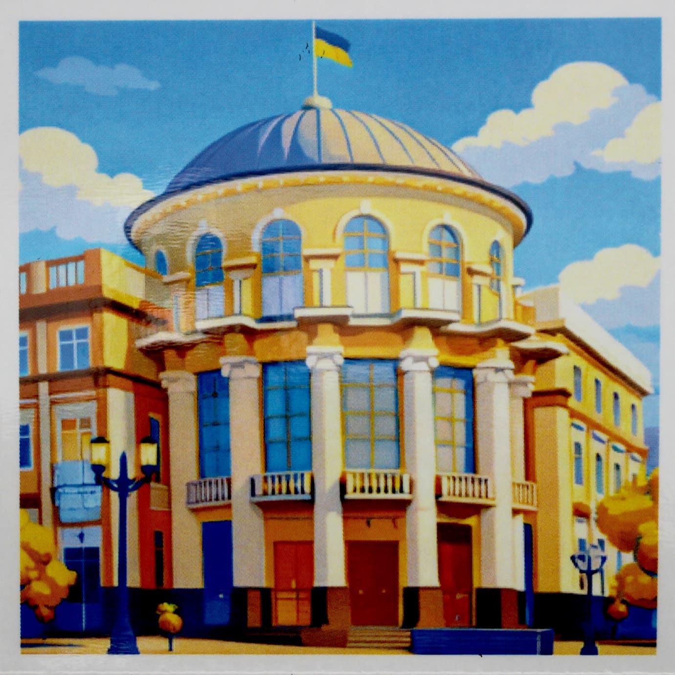 Магніт 7х7 №12 "Обласна Рада"/НСВ/