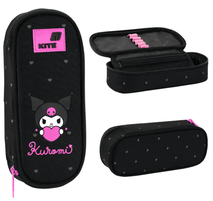 Пенал "Kite" Kuromi 1от.,мягкий №HK26-599-2