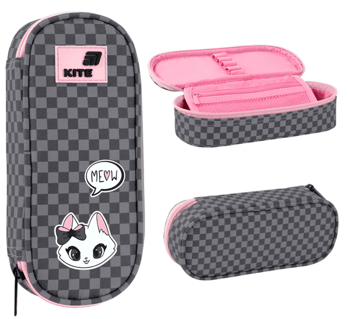 Пенал "Kite" Meow 1от.,мягкий №K26-599-13