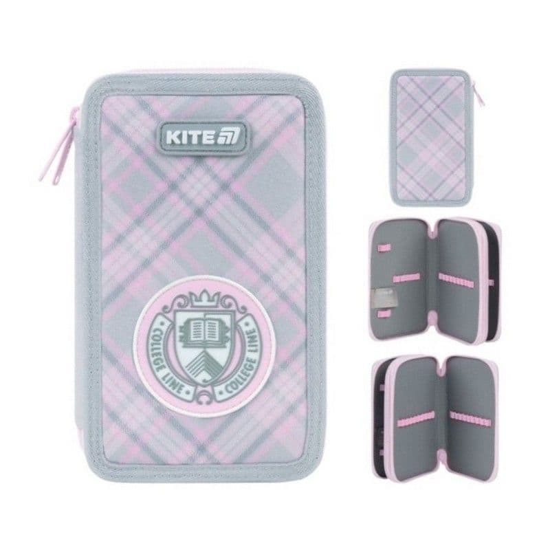 Пенал "Kite" College Line 2отд.,б/н №K26-623-1