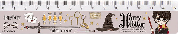 Лінійка пласт. 15см "Kite" №HP26-090 Harry Potter(100)