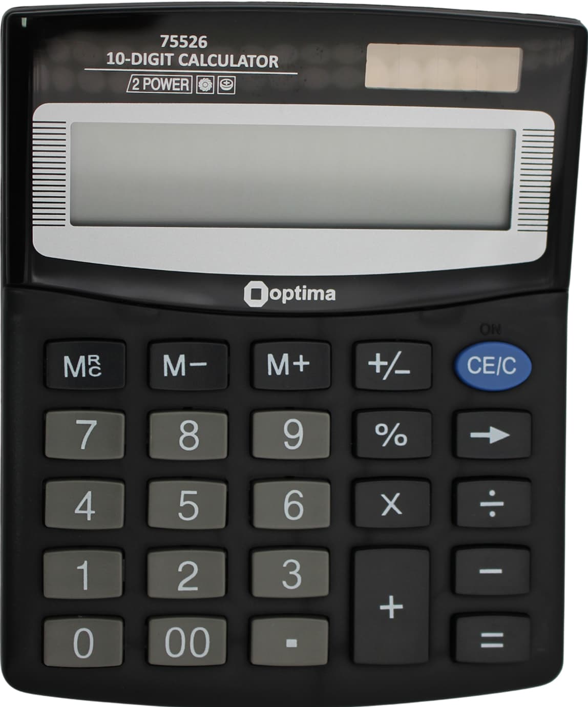Калькулятор Optima 10-разрядный 125х100х27мм (1) (20) №O75526