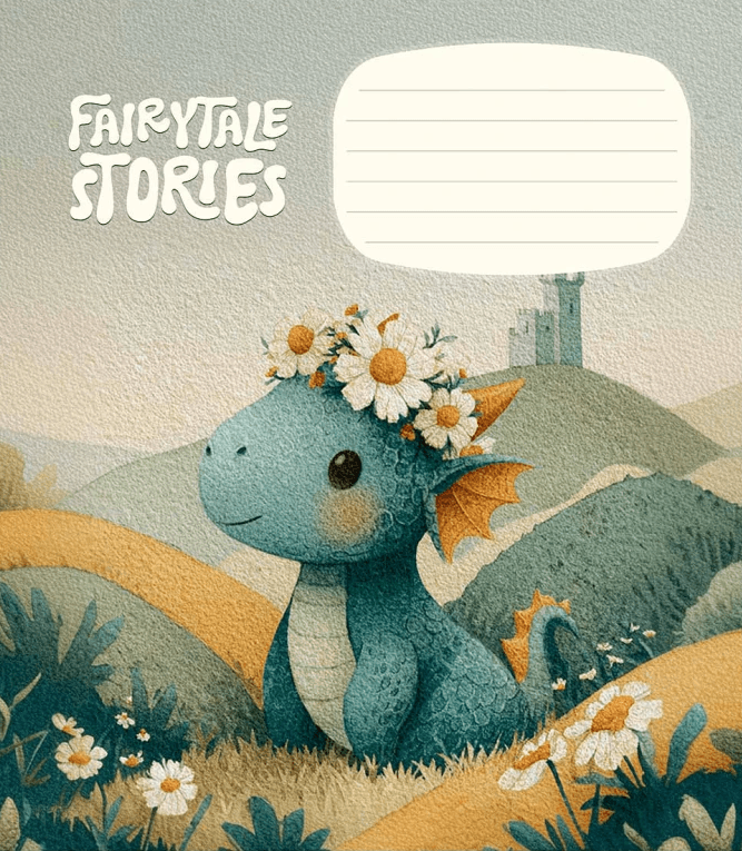 Зошит 12арк. кліт. Школярик "Fairytale Stories" ВД-лак №012-3755K(30)(300)
