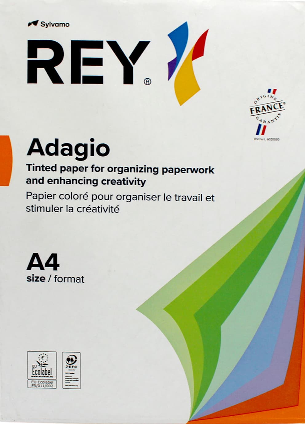 Бумага цветная А4 80 г/м2 интенсив Rey Adagio Deep Green 52 темно-зеленая (500)