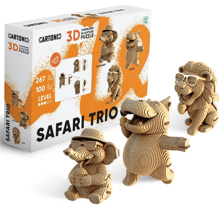 Пазлы 3D "Cartonic" Safari Trio