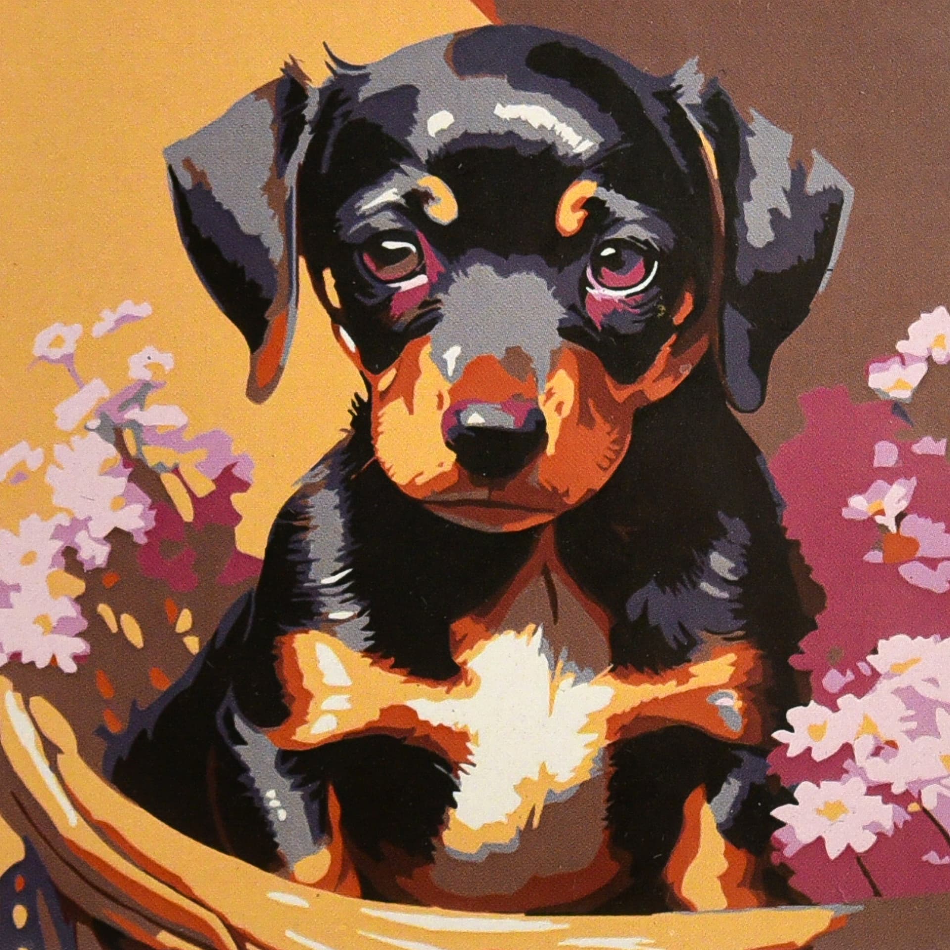 Картини по номерах "Маленький охоронець" 20х20см №HH8053/Strateg/