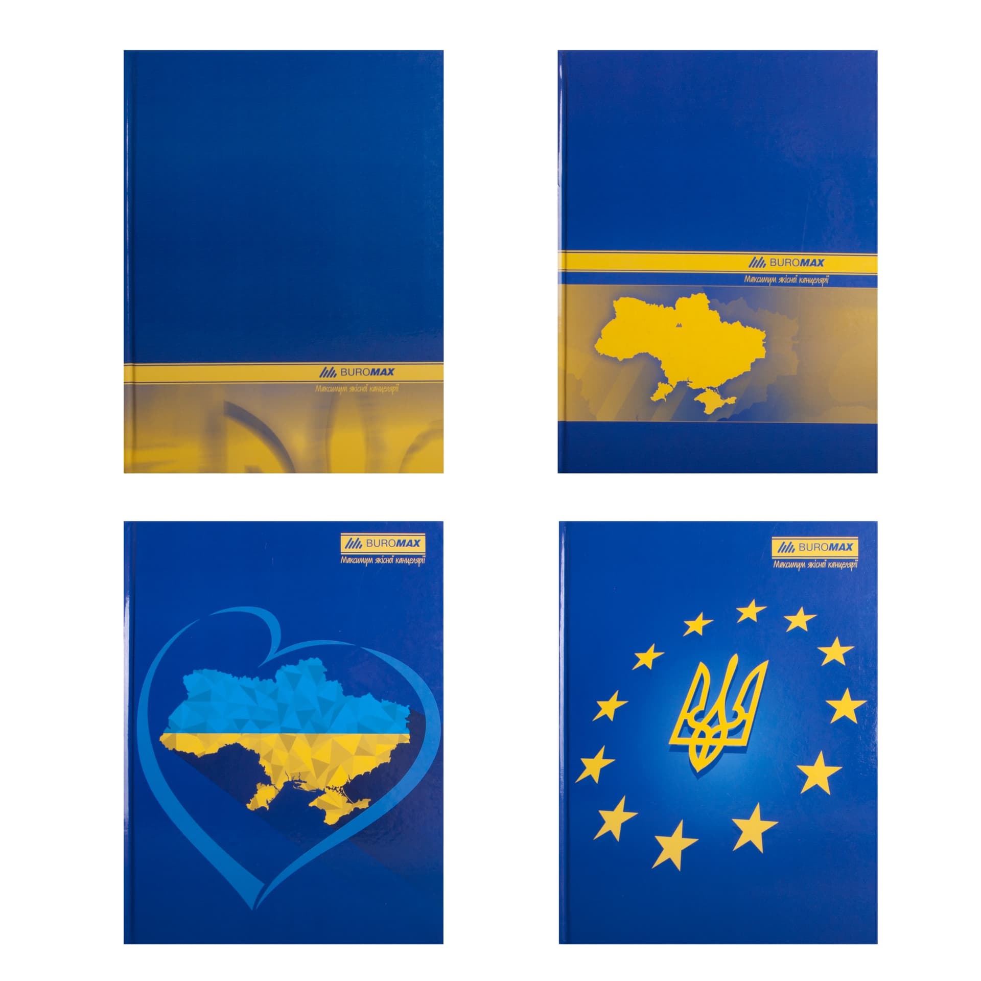 Книга-канц. А4 192л. клет. тв. лам. офс. "Ukraine" №BM.2404i/Buromax/(20)
