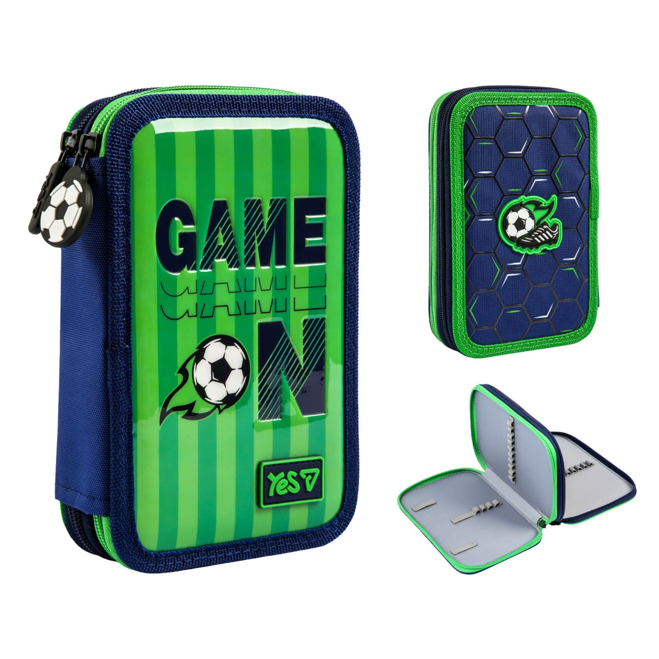 Пенал "Yes" Football Fan твёрдый, двойн. №HP-01/533714/Р-26