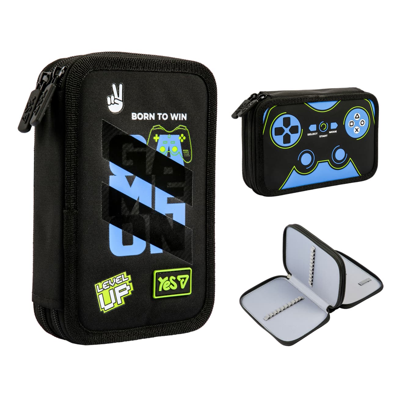 Пенал "Yes" Game Loading твёрдый, двойн. №HP-01/533716/Р-26