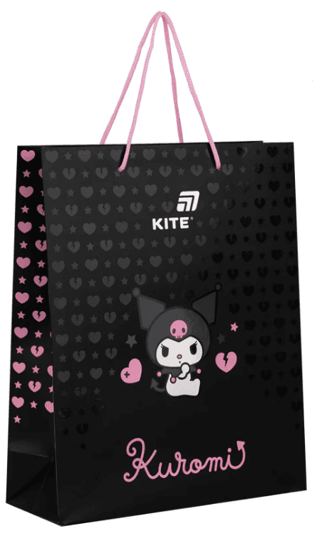 Пакет подарунковий папер. "Kite" Kuromi №HK26-266-2 26х32см(5)