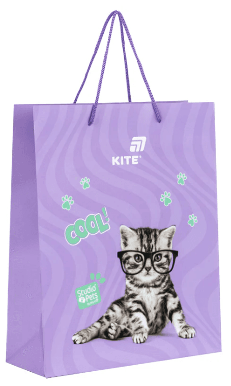 Пакет подарунковий папер. "Kite" Studio Pets №SP26-266 26х32см(5)