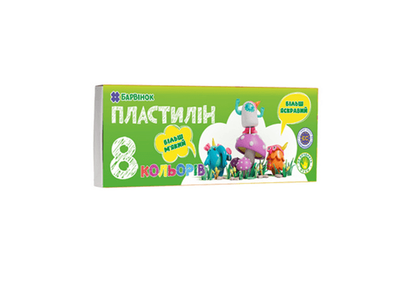 Пластилін 8 кольор. №6-431