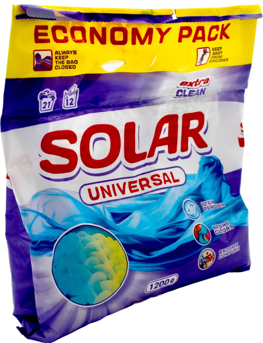 Стир. порошок 1200г универ. "Solar" бесфосф.(12)