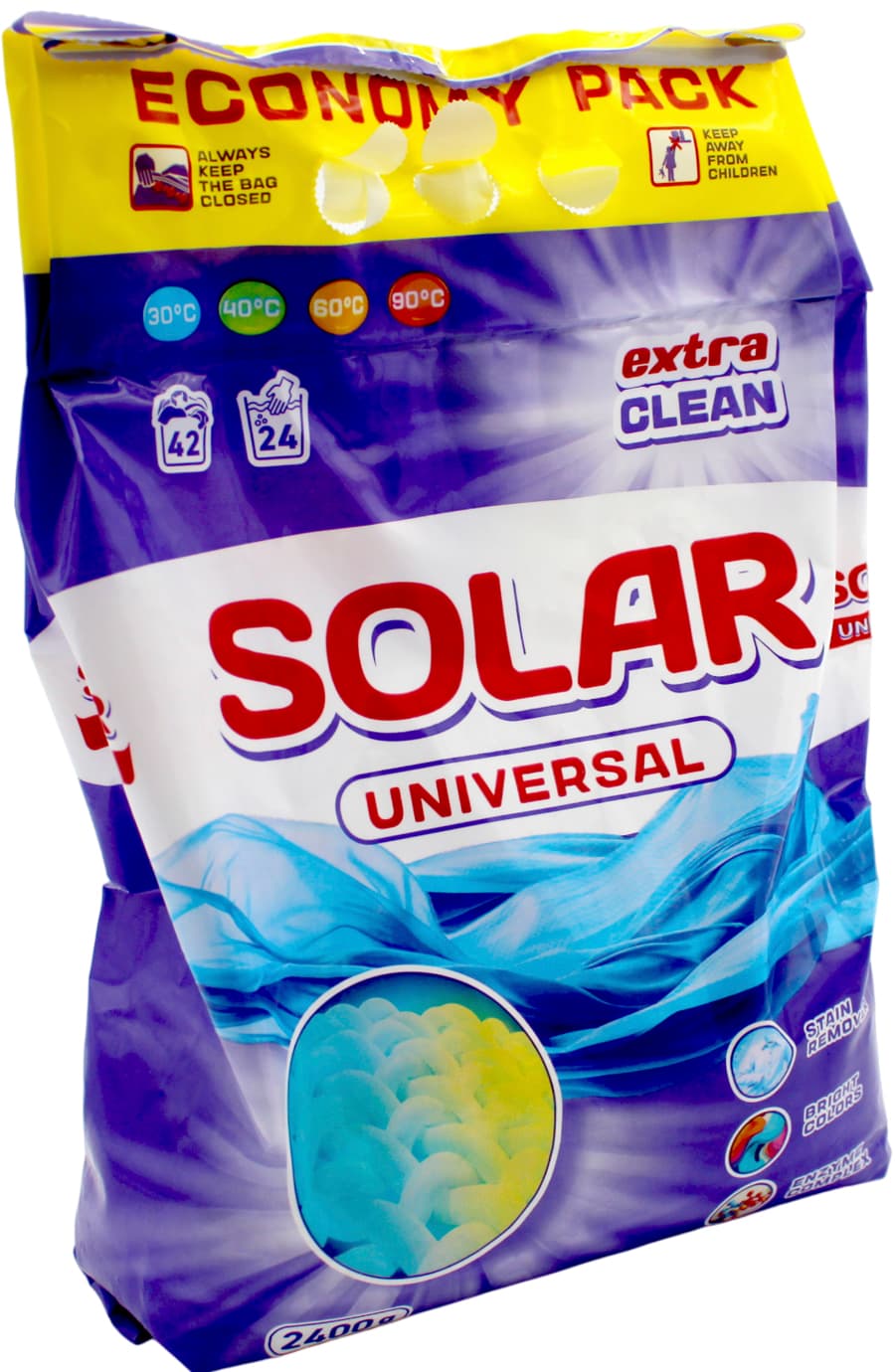 Стир. порошок 2400г универ. "Solar" бесфосф.(6)