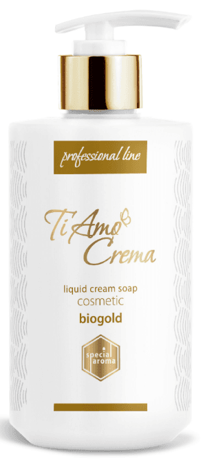 Крем-мило рідке "Ti Amo Crema" Косметичне з біозолотом 450мл(10)