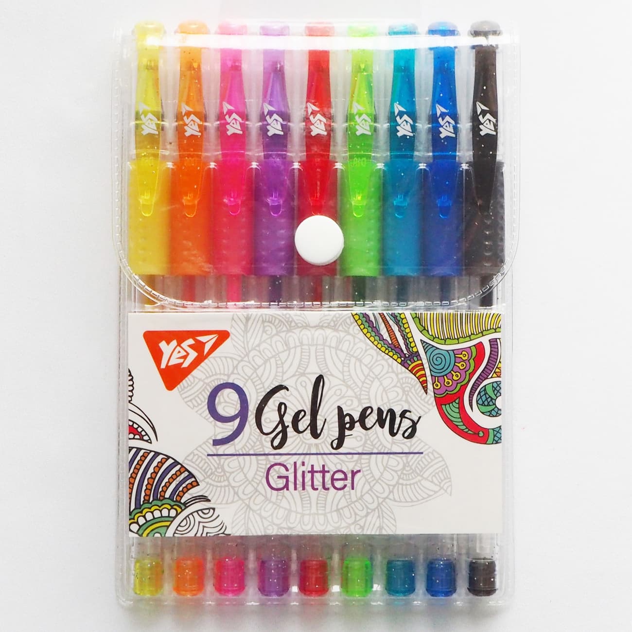 Набір ручок гел. "Yes" №420431 Glitter 9шт(12)(144)