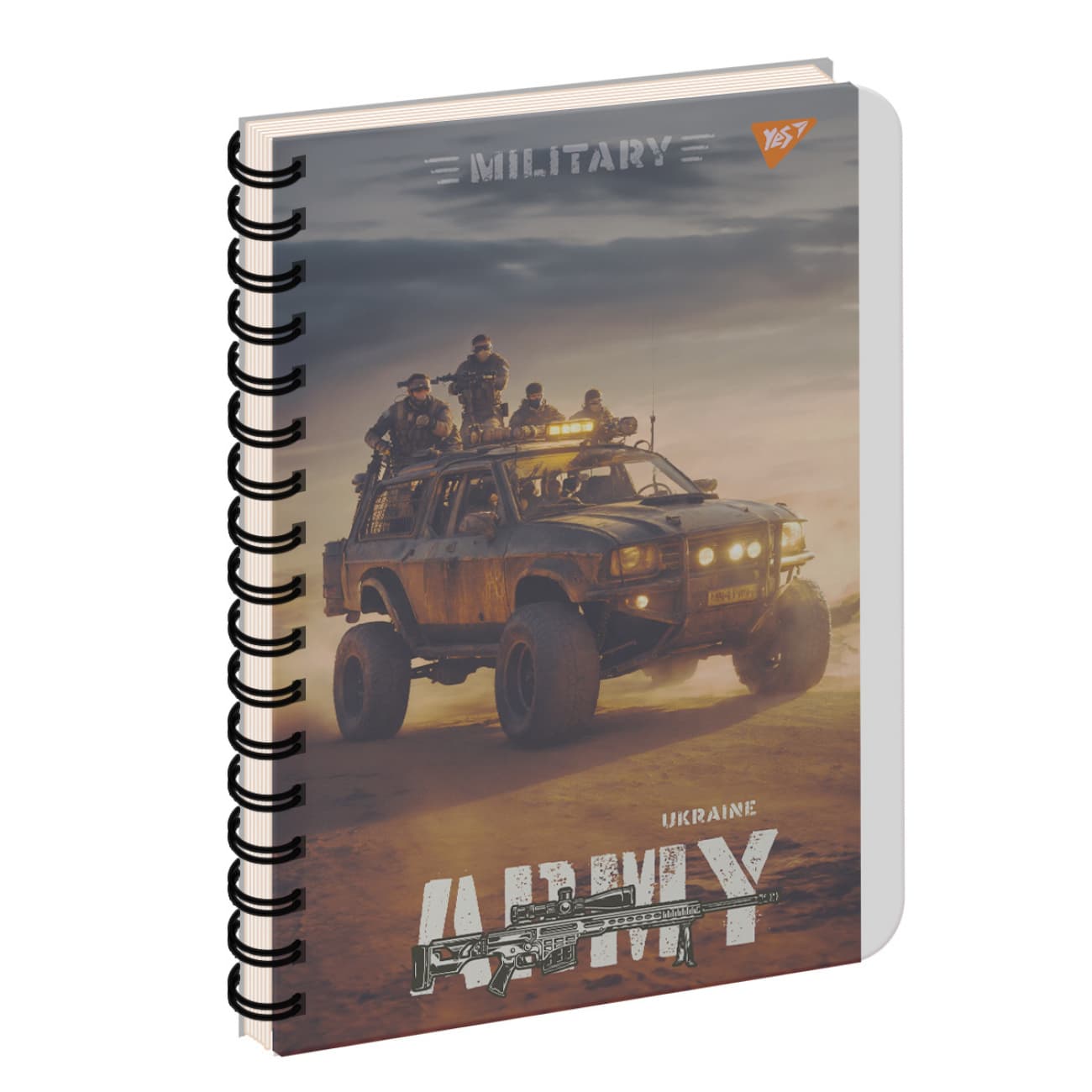 Тетрадь пруж. А4 144л. пласт. обл. "Army Ukraine" №681944/Yes/(3)(33)