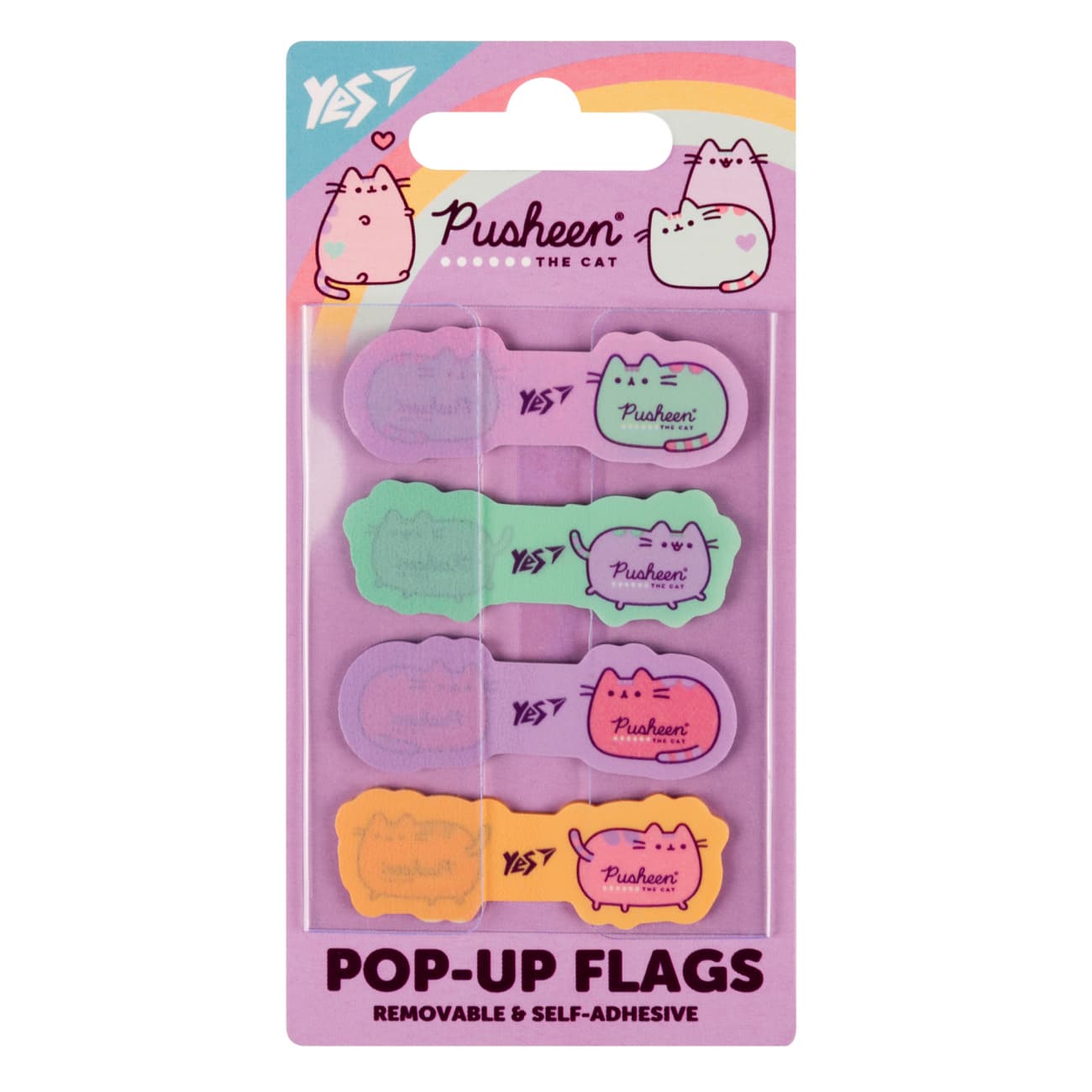 Закладка пласт. "Yes" №170426 Pusheen Pop-up(24)