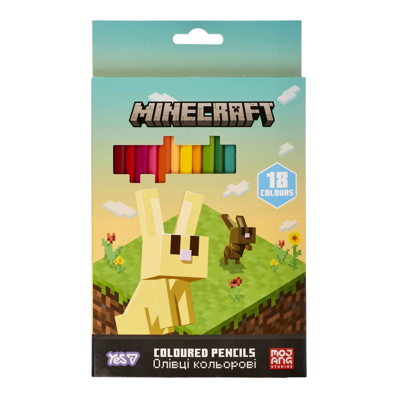 Олівці кольор. 18 кольор. "Yes" №290773 Minecraft.Spring(8)