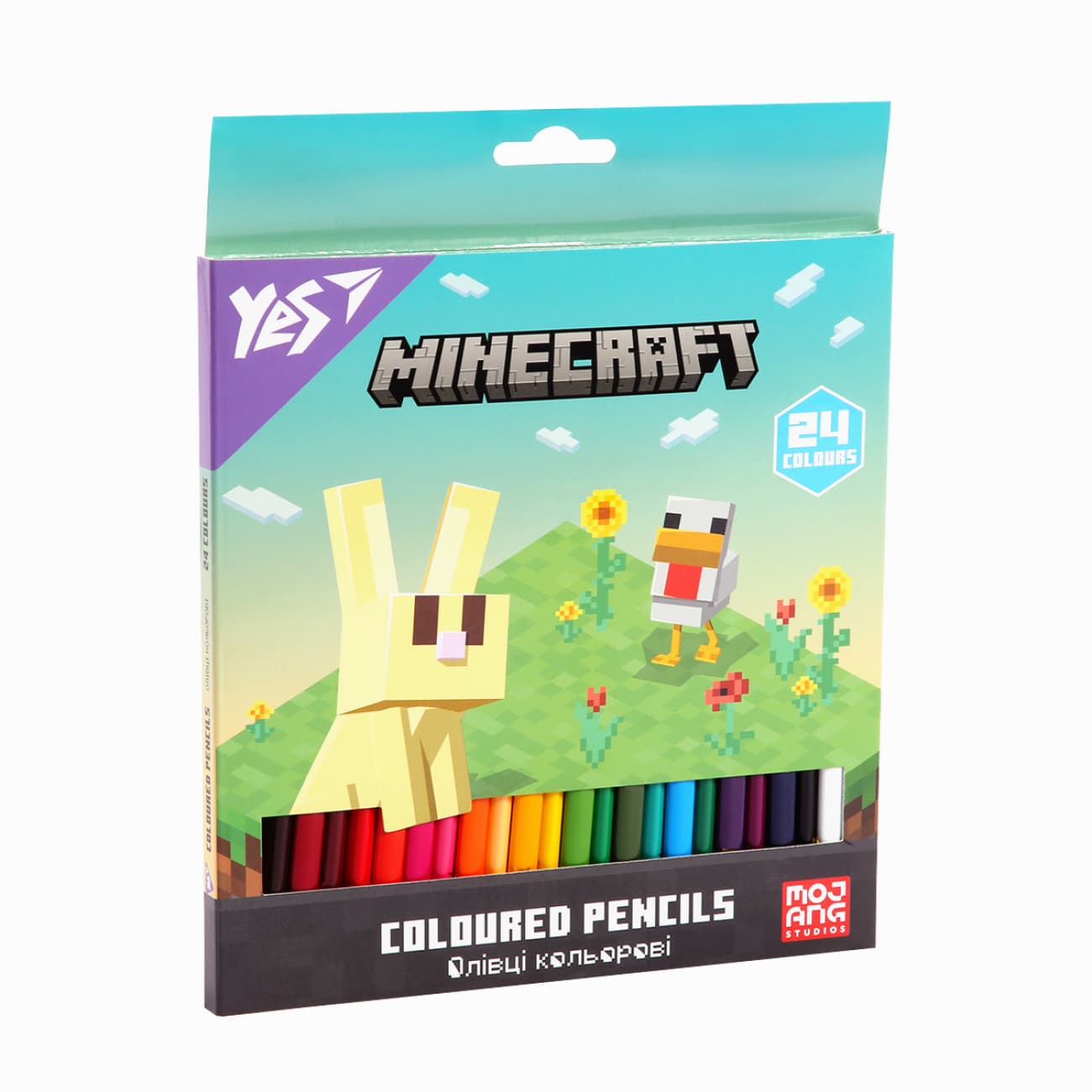 Карандаши цветн. 24 цветн. "Yes" №290776 Minecraft.Spring(6)(120)