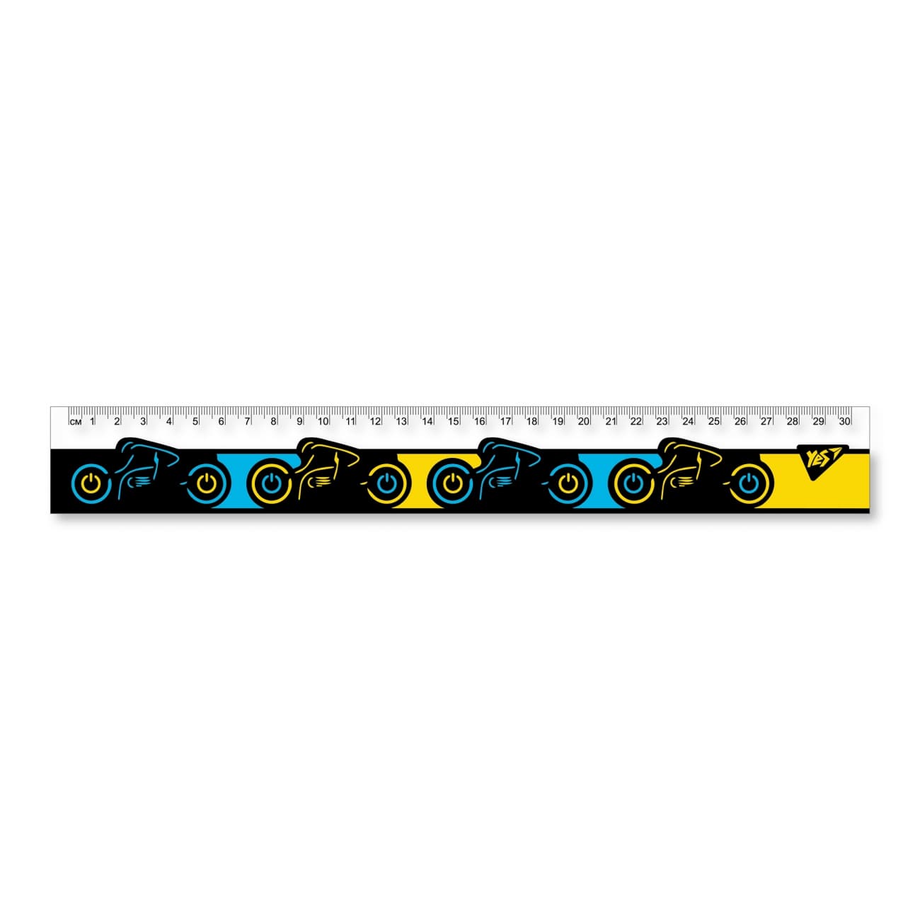 Линейка пласт. 30см "Yes" Ultrex №370631(20)(100)