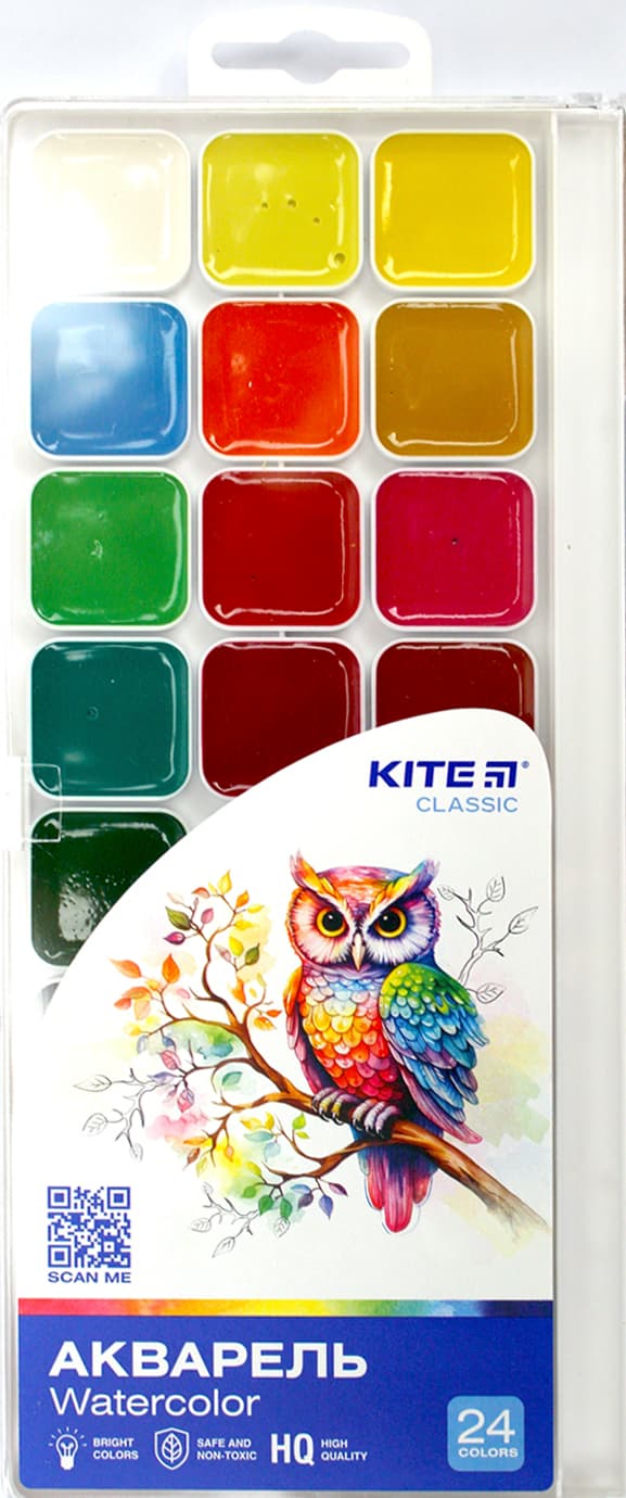 Акварель 24 цветн. "Kite" "Classic" №K-442(12)(15)