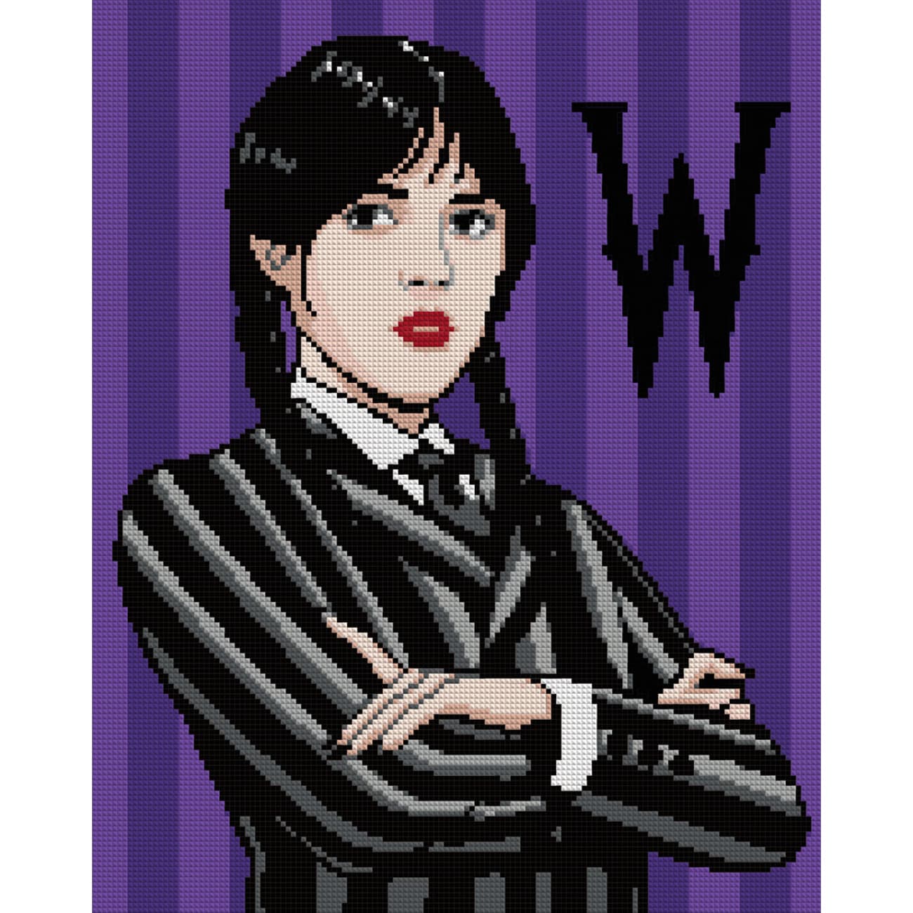 Алмазна мозаїка "Santi" Wednesday Addams 40х50см,на підрамнику №955333