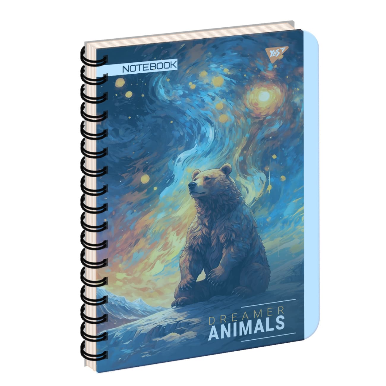 Тетрадь пруж. А4 144л. пласт. обл. "Dreamer animals" №681949/Yes/(3)(33)