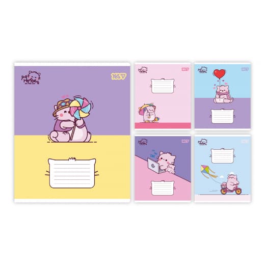 Зошит 18арк. кліт. YES Pembe the cat №769045(10)(160)