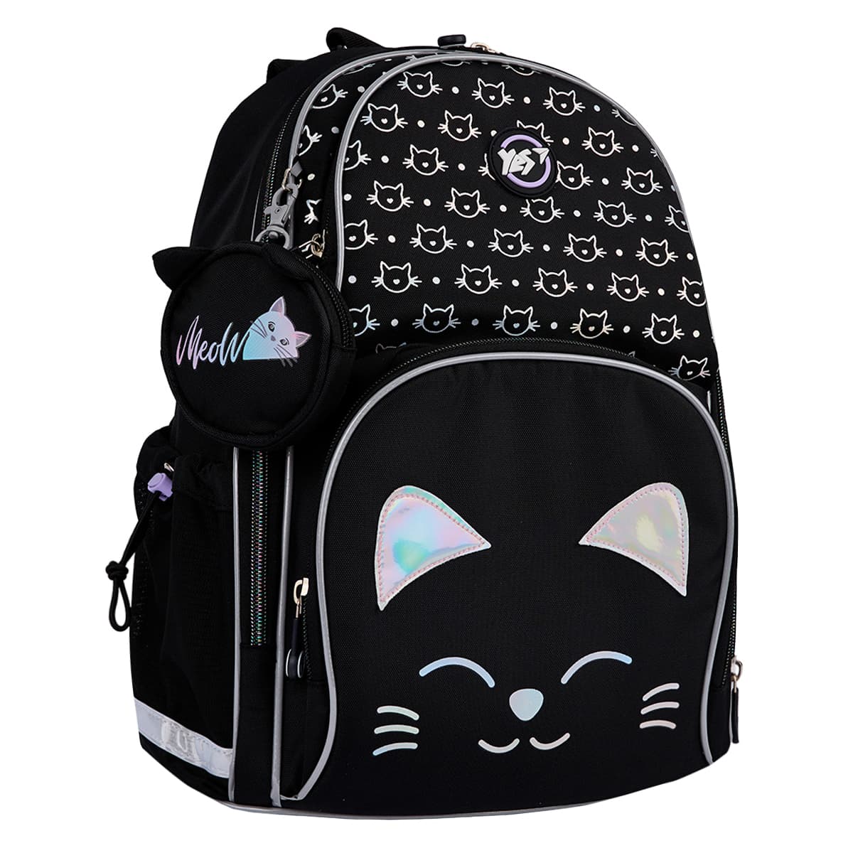 Рюкзак "Yes" S-100 Р-25 Smiling Cats 2від.,3карм. №559871(4)