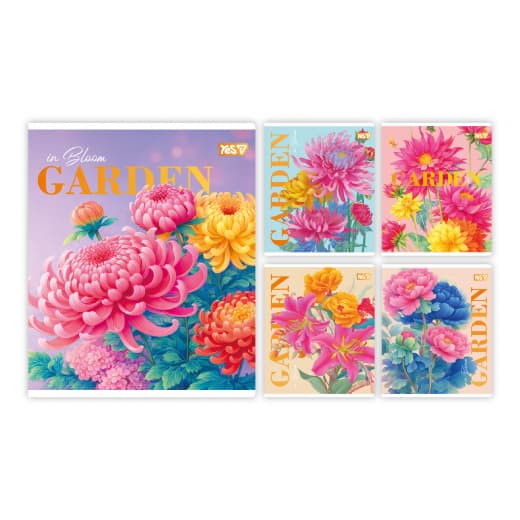 Зошит А5 YES 24арк. лін. Neon+soft touch Garden №768571(10)(160)