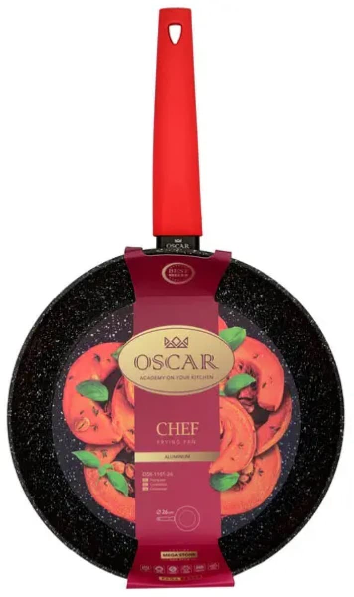 Сковорідка алюм. антиприг. покриття "Oscar Chef" 26см №OSR-1101-26/n