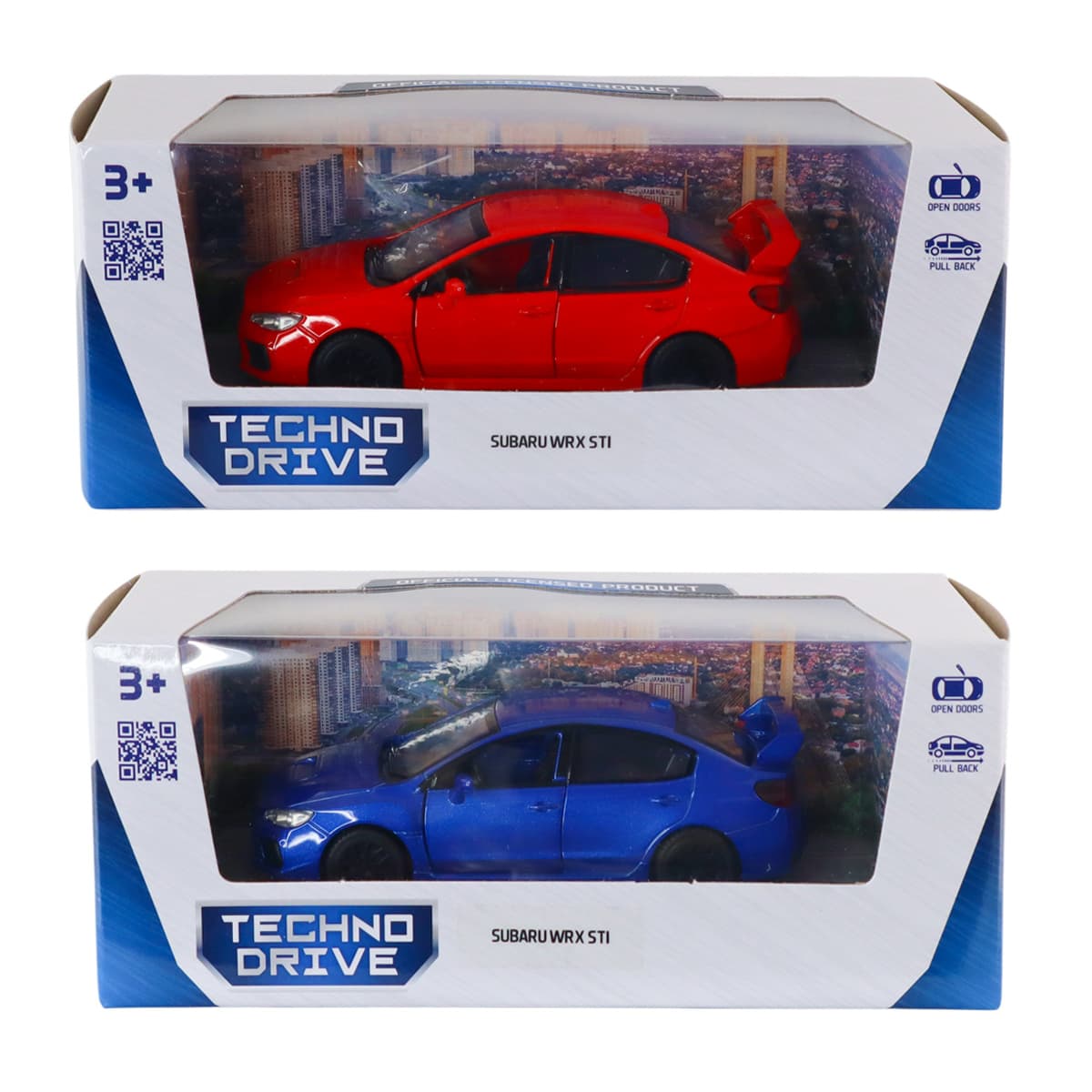 Автомодель "Technodrive" SUBARU WRX STI червона,синя №260008/КіддіСвіт/