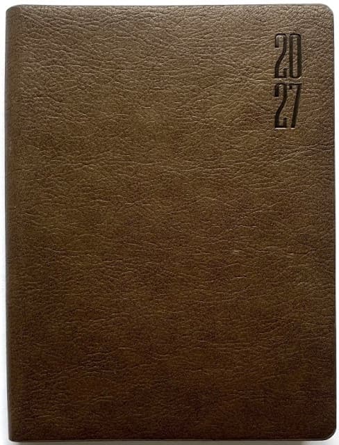 Ежедн. А6 "Мандарин" дат2027 160л. клет. кожзам. №9964(40)