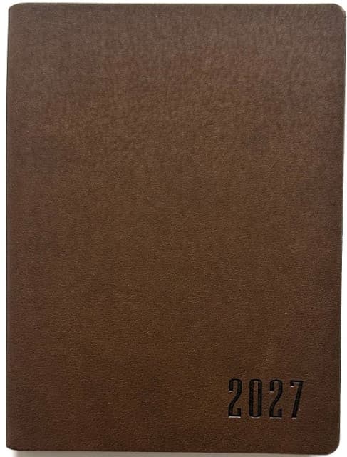 Ежедн. А6 "Мандарин" дат2027 160л. клет. кожзам. №9969(40)