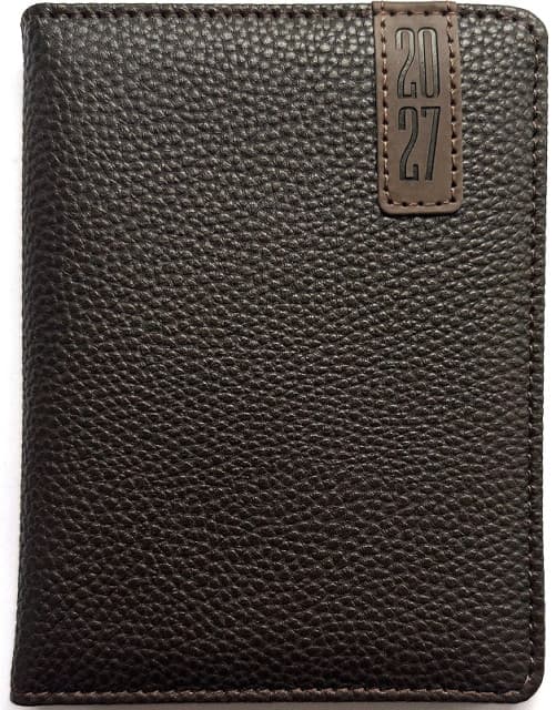 Ежедн. А6 "Мандарин" дат2027 160л. клет. кожзам. №9983(40)